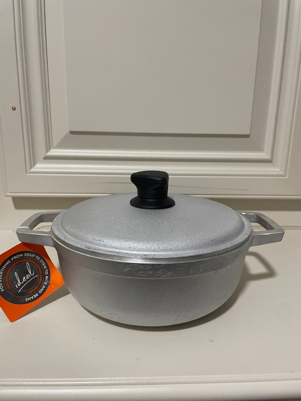 Ideal Cast Aluminum Covered Casserole - Silver